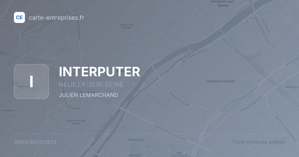 INTERPUTER — 890521933 — fiche entreprise
