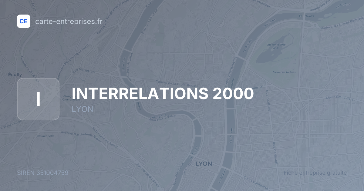 INTERRELATIONS 2000 — 351004759 — fiche entreprise