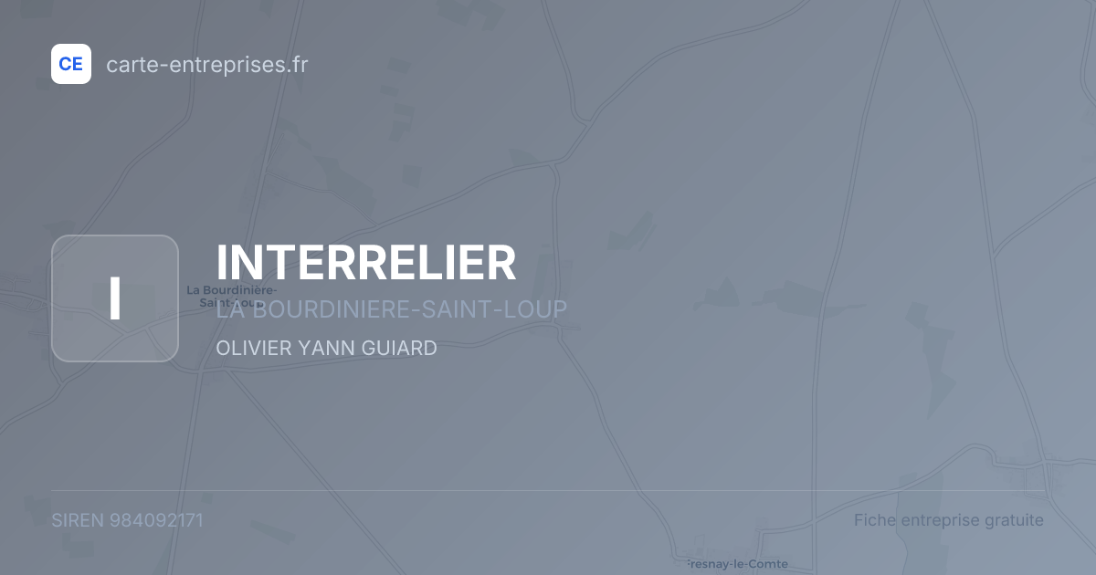 INTERRELIER — 984092171 — fiche entreprise