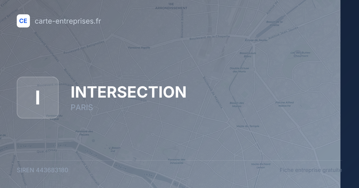 INTERSECTION — 443683180 — fiche entreprise