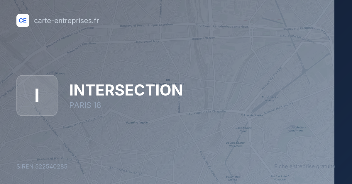 INTERSECTION — 522540285 — fiche entreprise