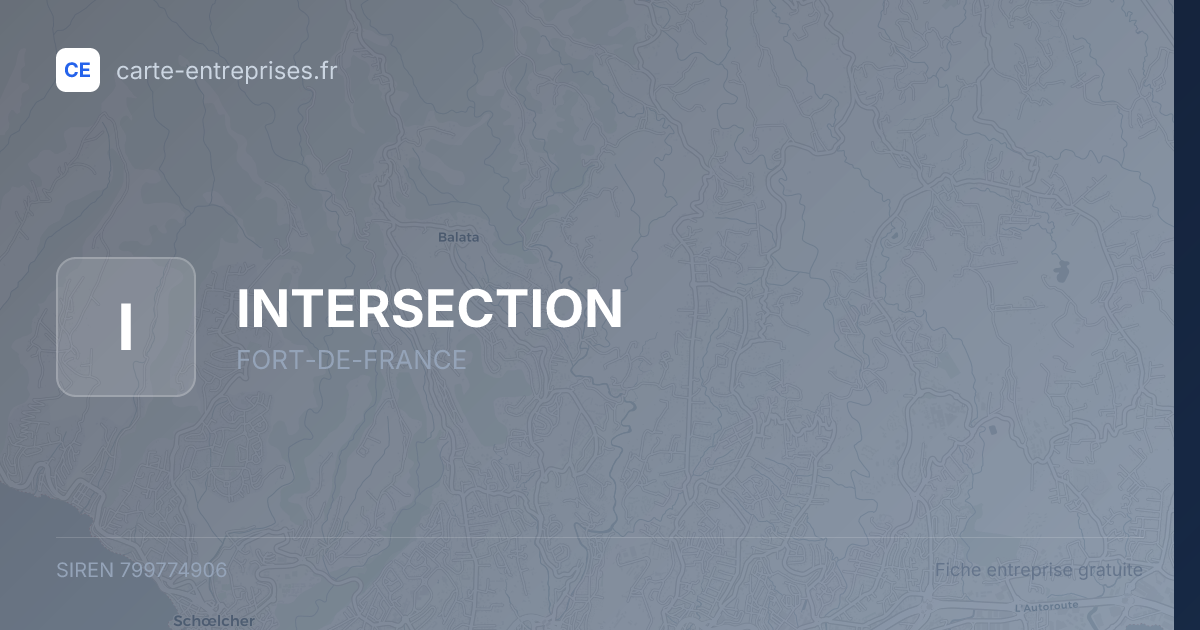 INTERSECTION — 799774906 — fiche entreprise