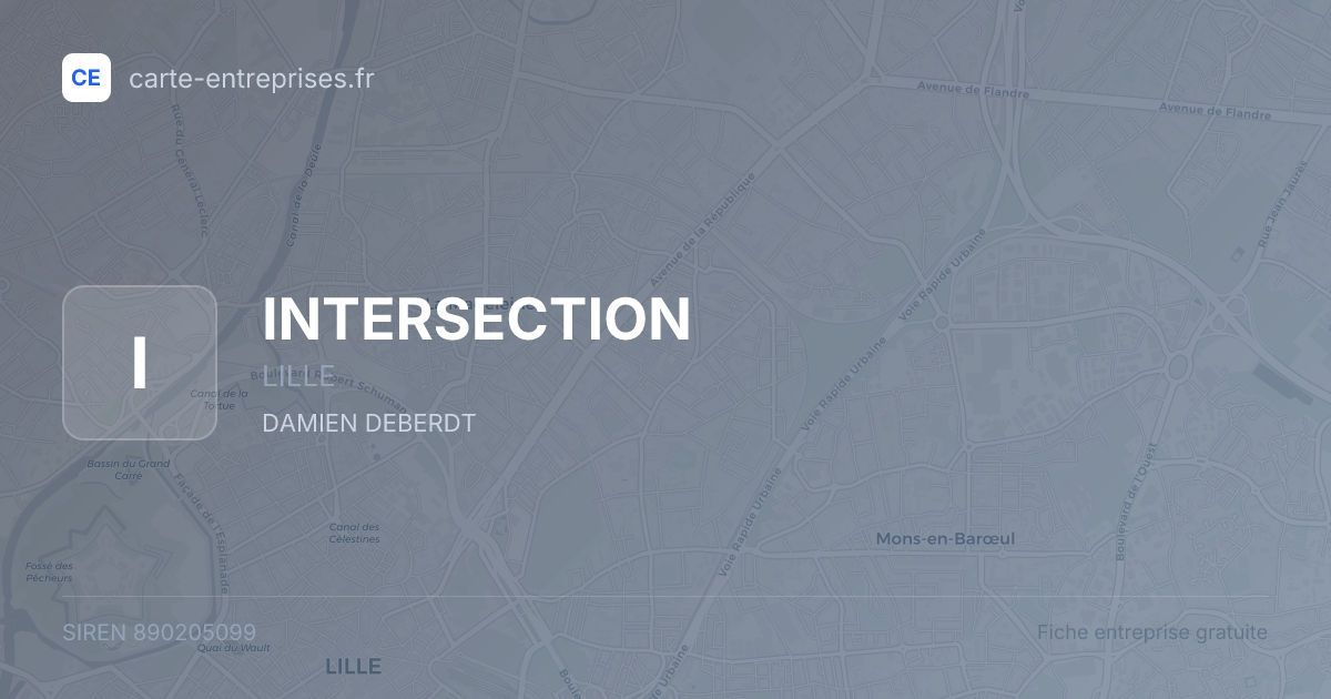 INTERSECTION — 890205099 — fiche entreprise