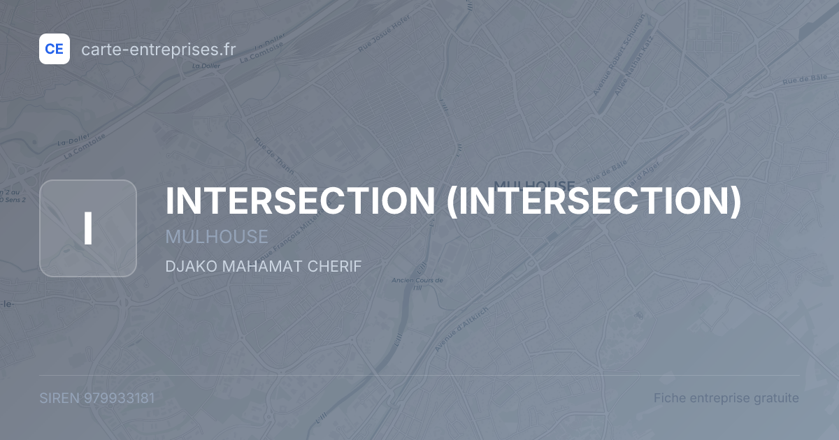 INTERSECTION — 979933181 — fiche entreprise