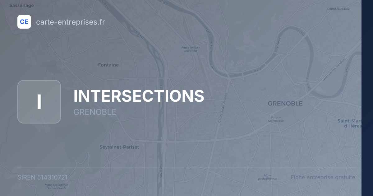 INTERSECTIONS — 514310721 — fiche entreprise