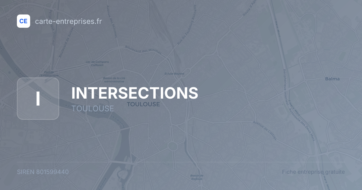 INTERSECTIONS — 801599440 — fiche entreprise
