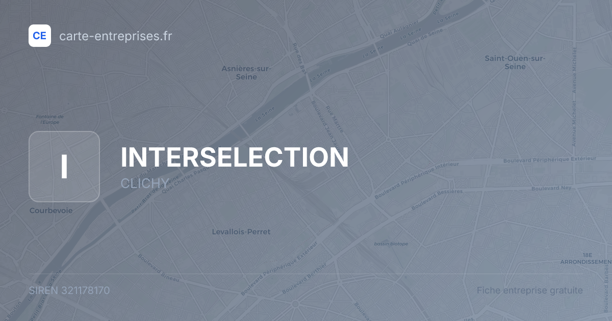 INTERSELECTION — 321178170 — fiche entreprise
