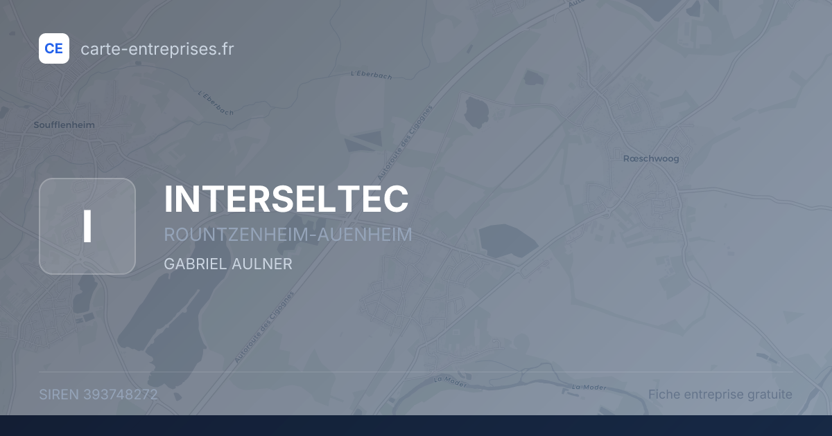 INTERSELTEC — 393748272 — fiche entreprise