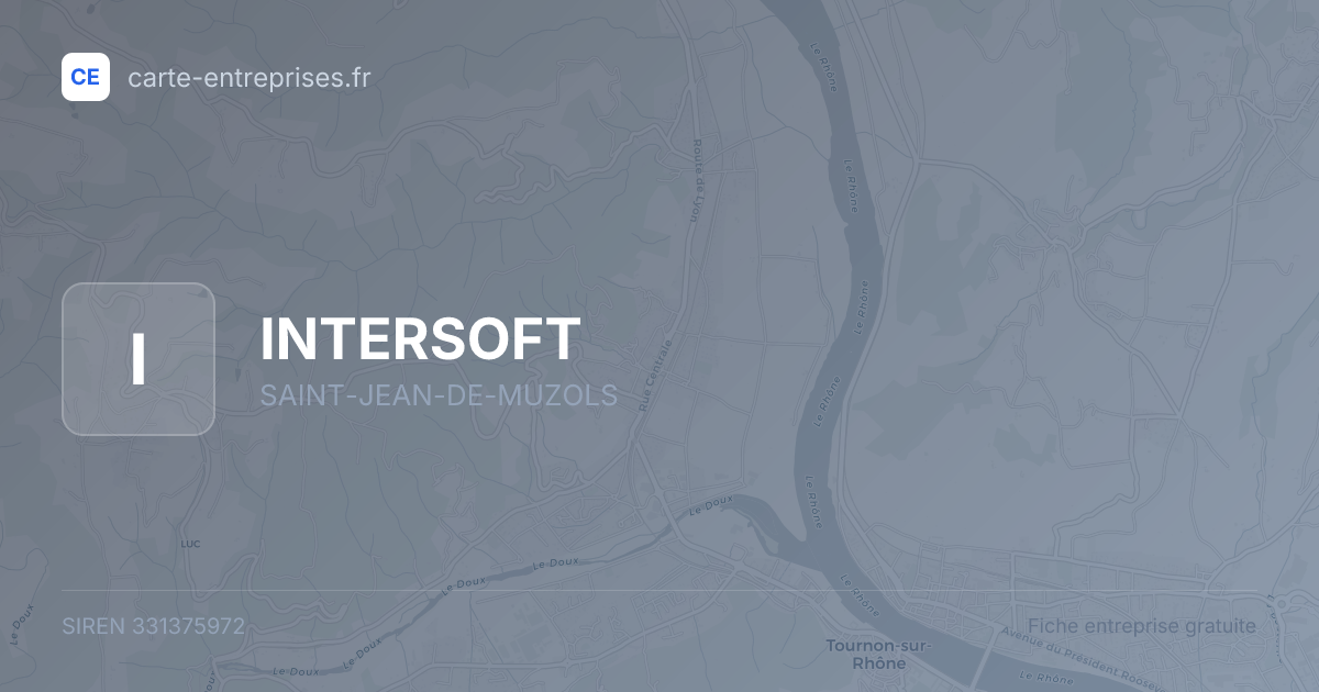 INTERSOFT — 331375972 — fiche entreprise