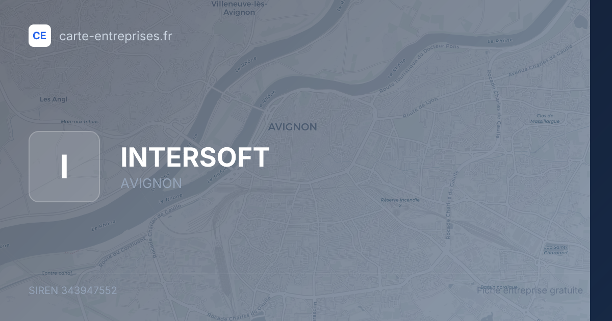 INTERSOFT — 343947552 — fiche entreprise