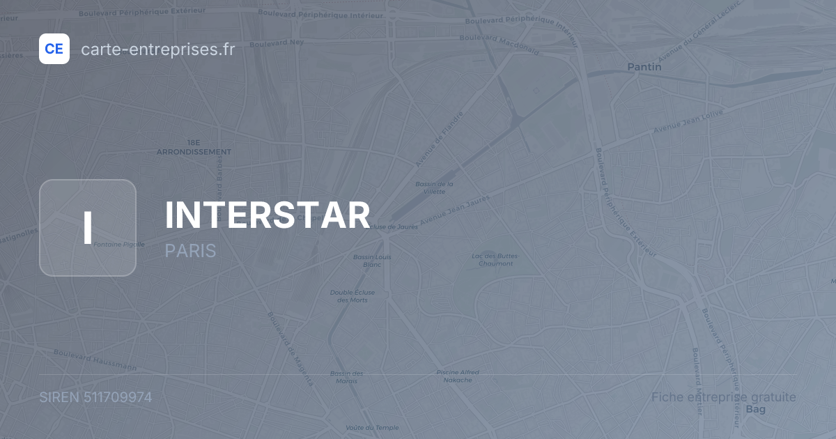 INTERSTAR — 511709974 — fiche entreprise