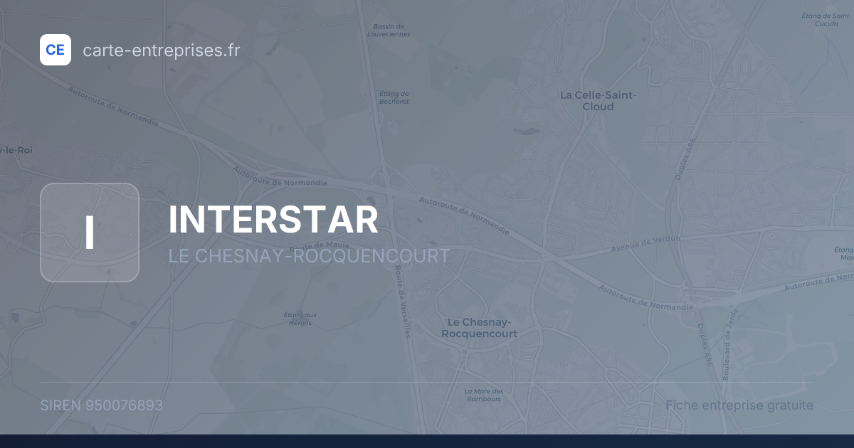 INTERSTAR — 950076893 — fiche entreprise
