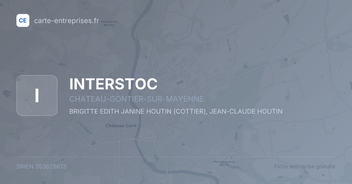 INTERSTOC — 353628613 — fiche entreprise