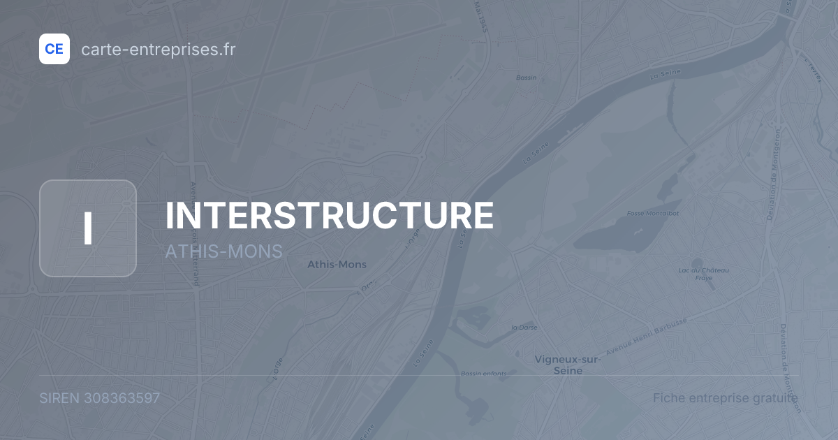 INTERSTRUCTURE — 308363597 — fiche entreprise