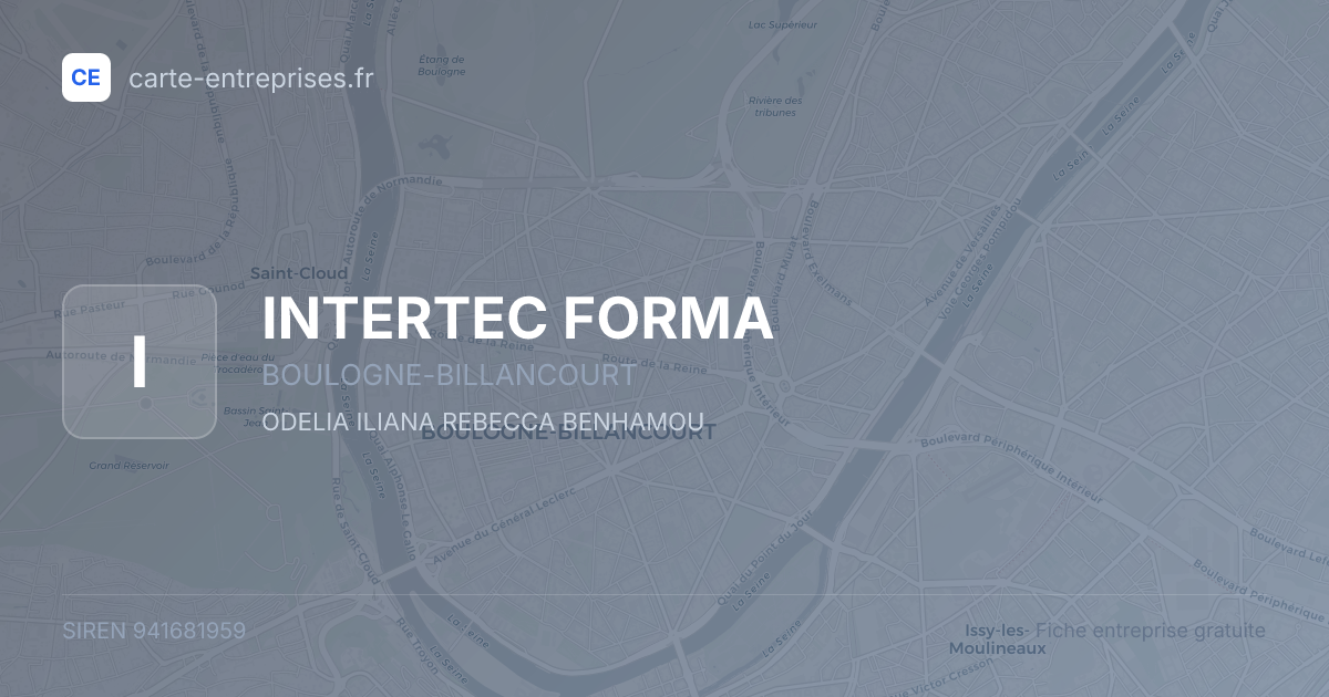 INTERTEC FORMA — 941681959 — fiche entreprise