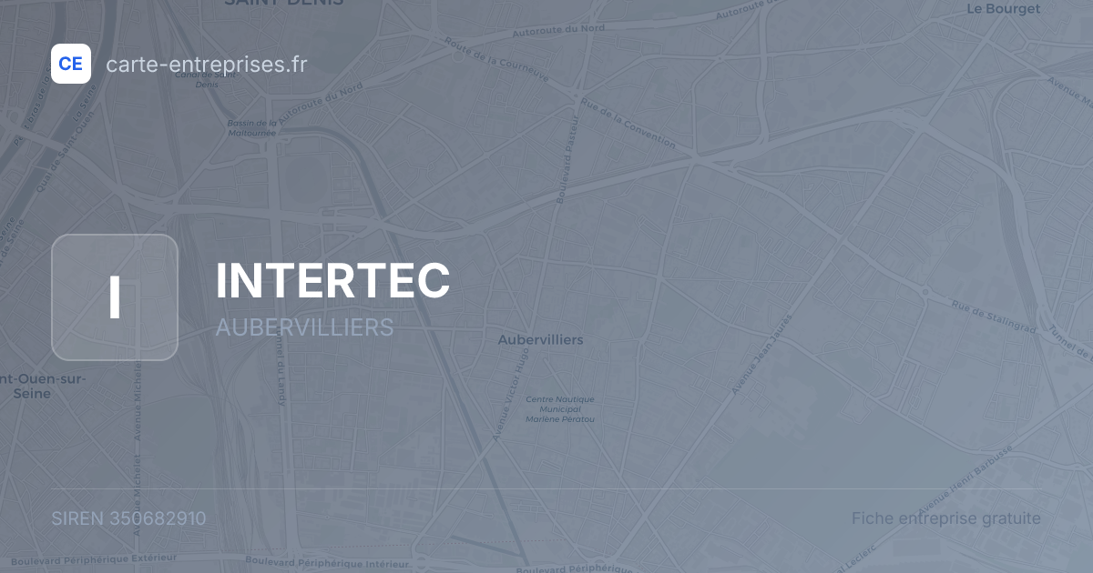 INTERTEC — 350682910 — fiche entreprise