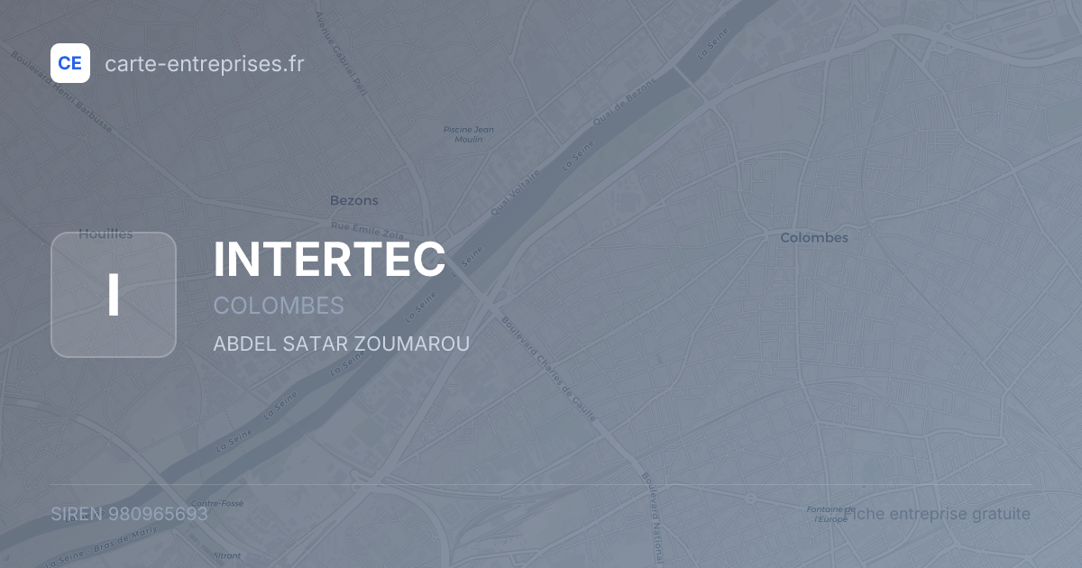 INTERTEC — 980965693 — fiche entreprise
