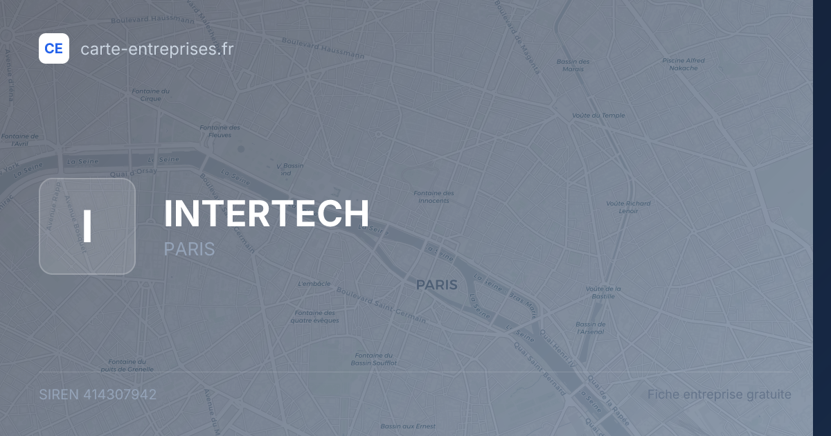 INTERTECH — 414307942 — fiche entreprise