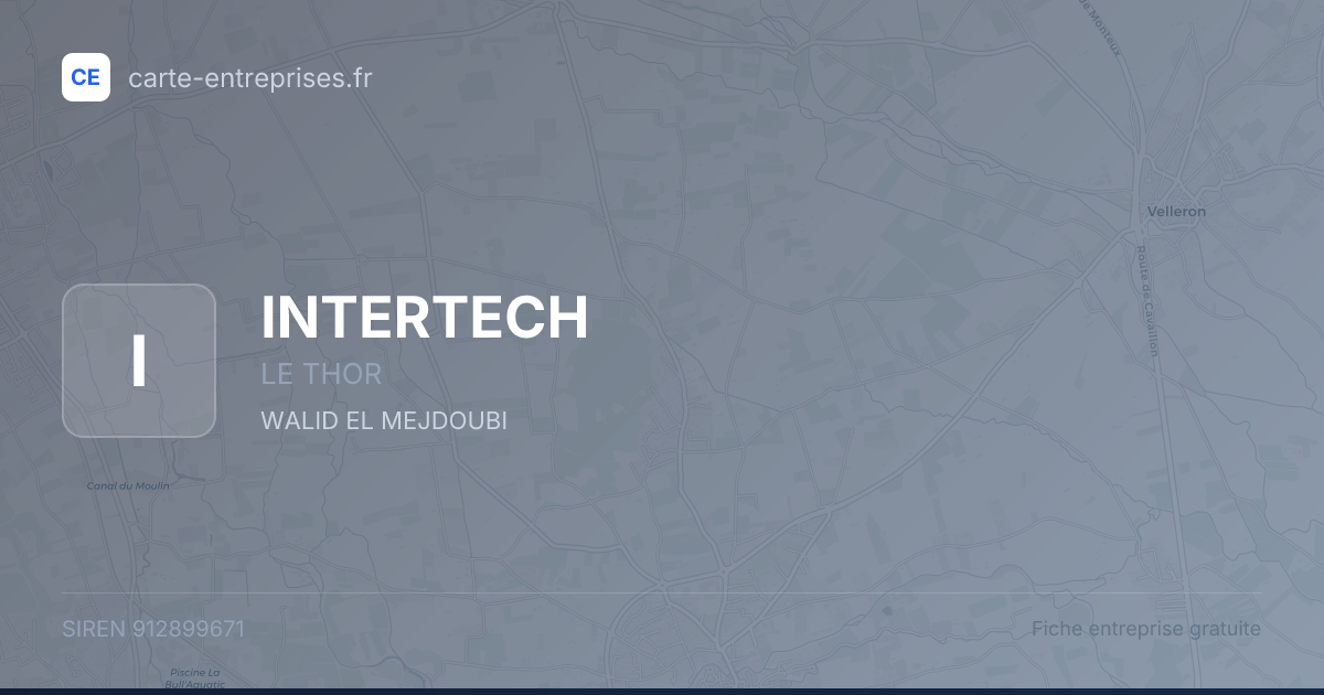 INTERTECH — 912899671 — fiche entreprise