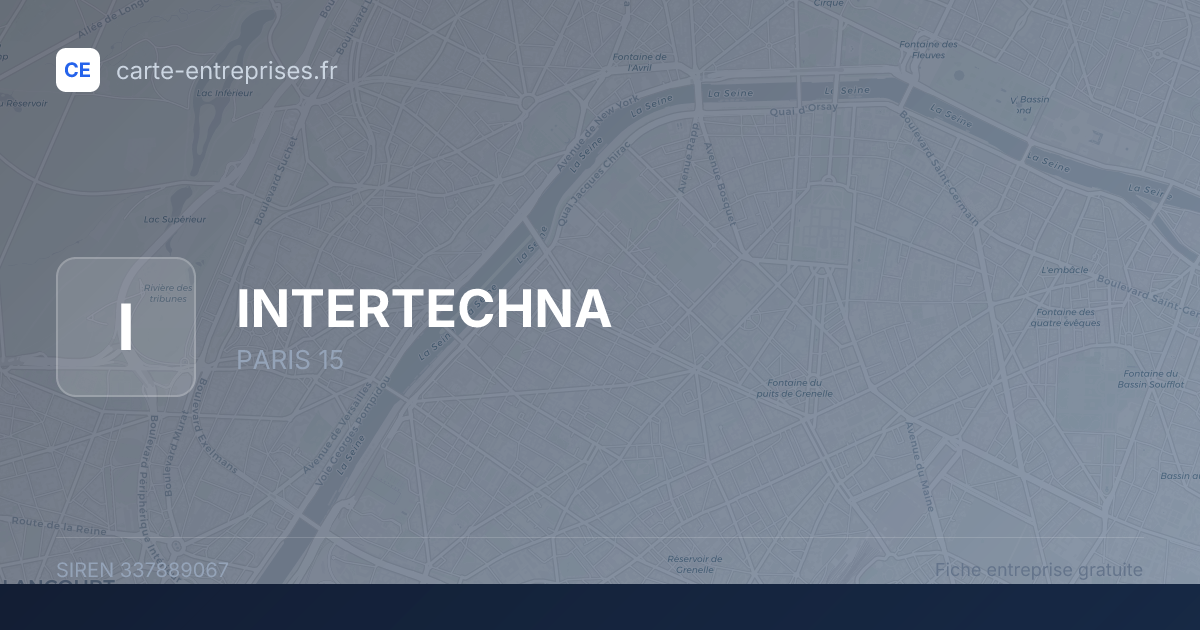 INTERTECHNA — 337889067 — fiche entreprise