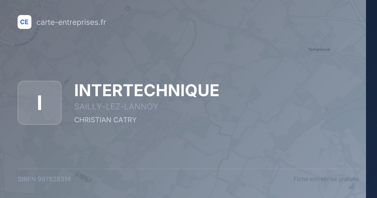 INTERTECHNIQUE — 997828314 — fiche entreprise