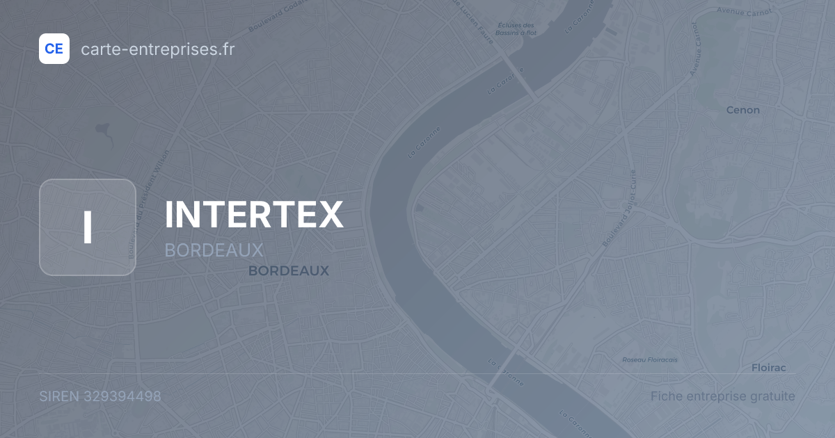 INTERTEX — 329394498 — fiche entreprise