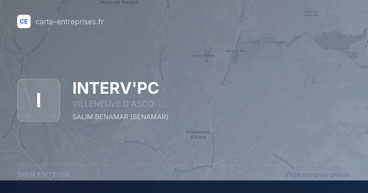 INTERV'PC — 837735950 — fiche entreprise