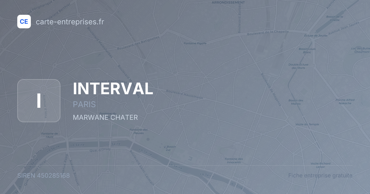 INTERVAL — 450285168 — fiche entreprise