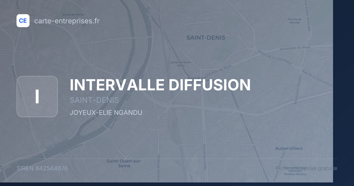 INTERVALLE DIFFUSION — 842544876 — fiche entreprise