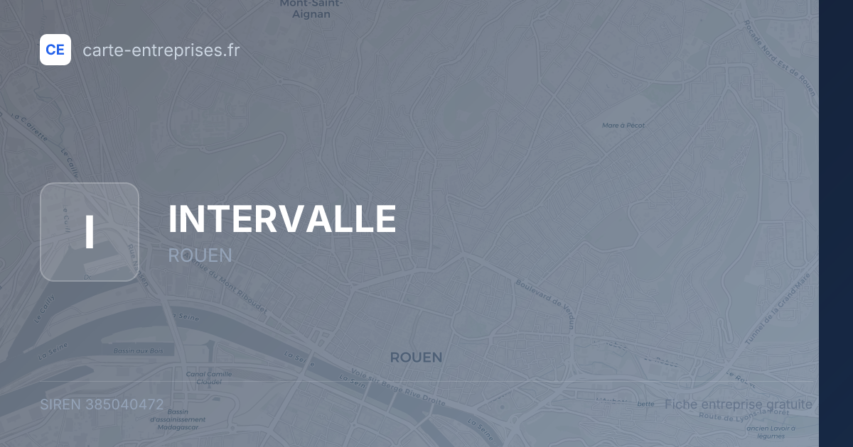 INTERVALLE — 385040472 — fiche entreprise