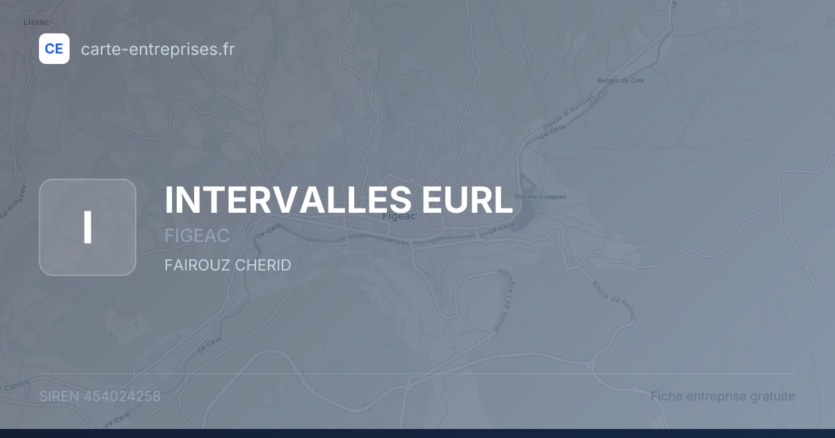 INTERVALLES EURL — 454024258 — fiche entreprise