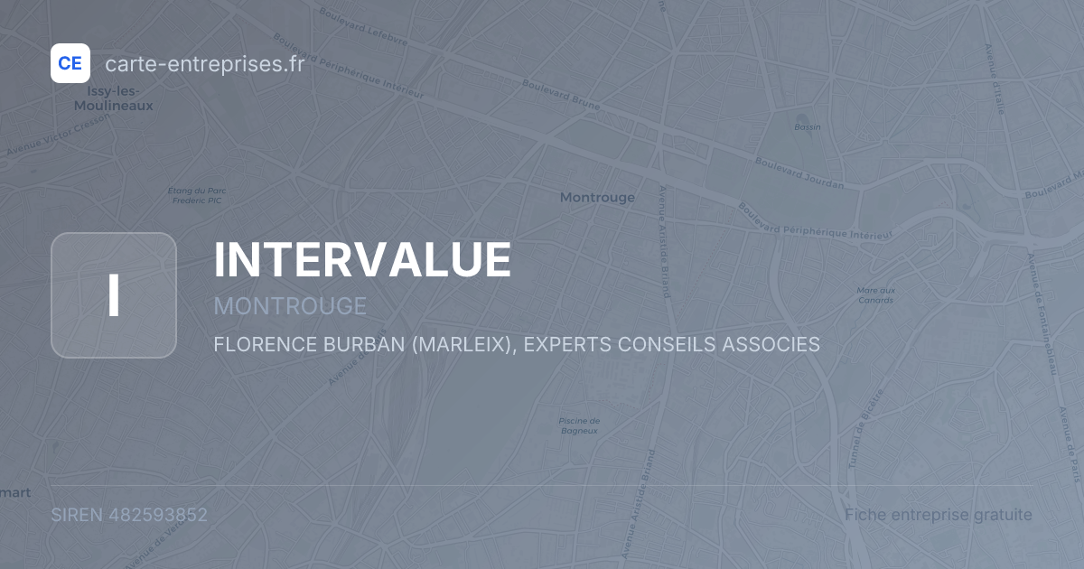 INTERVALUE — 482593852 — fiche entreprise