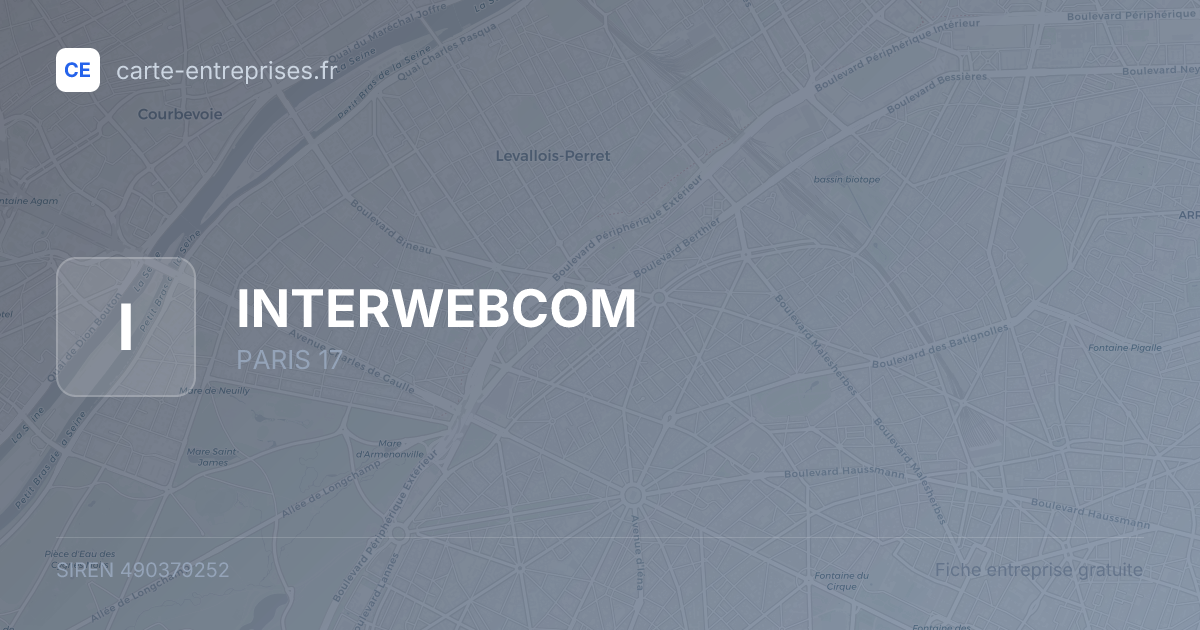 INTERWEBCOM — 490379252 — fiche entreprise