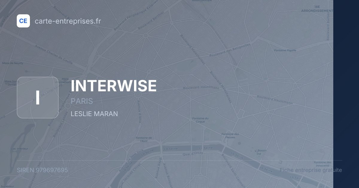 INTERWISE — 979697695 — fiche entreprise