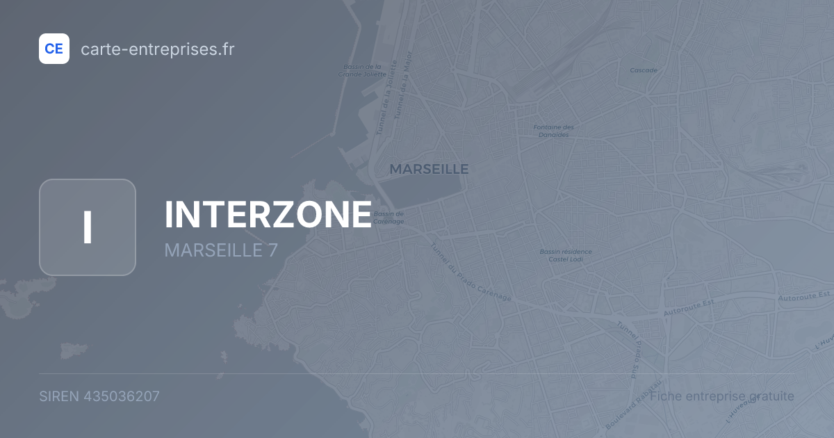 INTERZONE — 435036207 — fiche entreprise