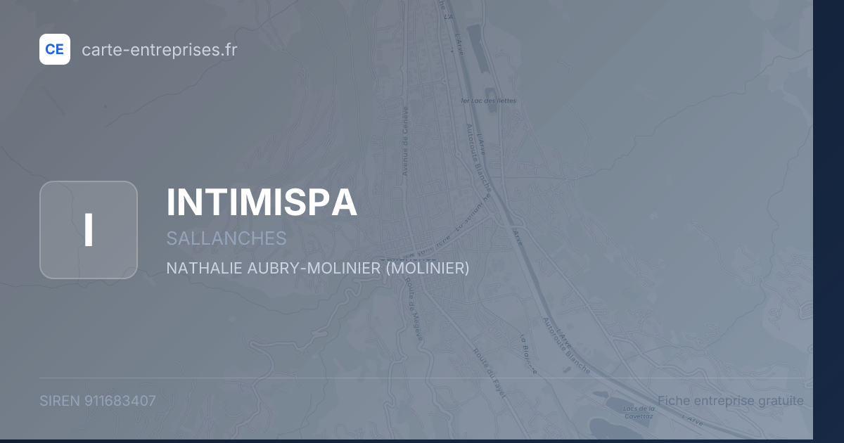 INTIMISPA — 911683407 — fiche entreprise