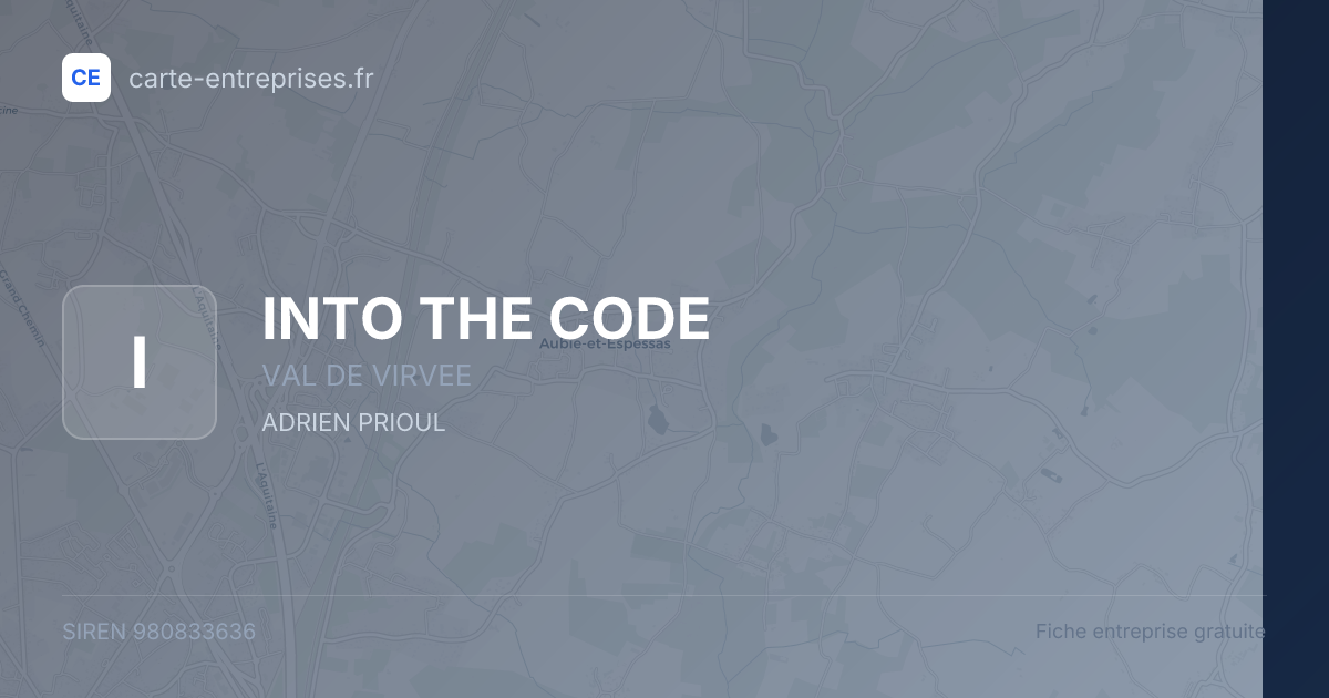INTO THE CODE — 980833636 — fiche entreprise
