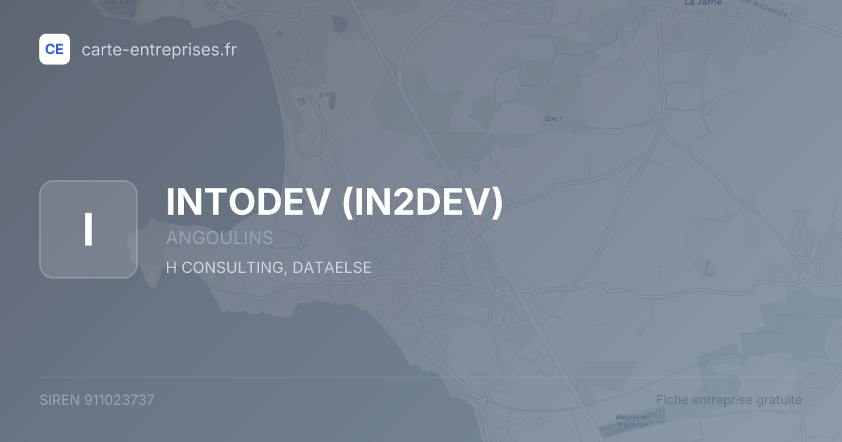 INTODEV (IN2DEV) — 911023737 — fiche entreprise