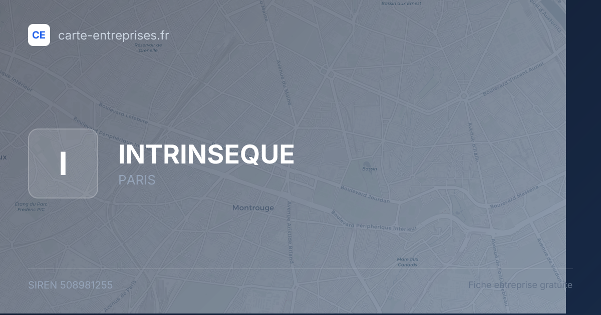 INTRINSEQUE — 508981255 — fiche entreprise