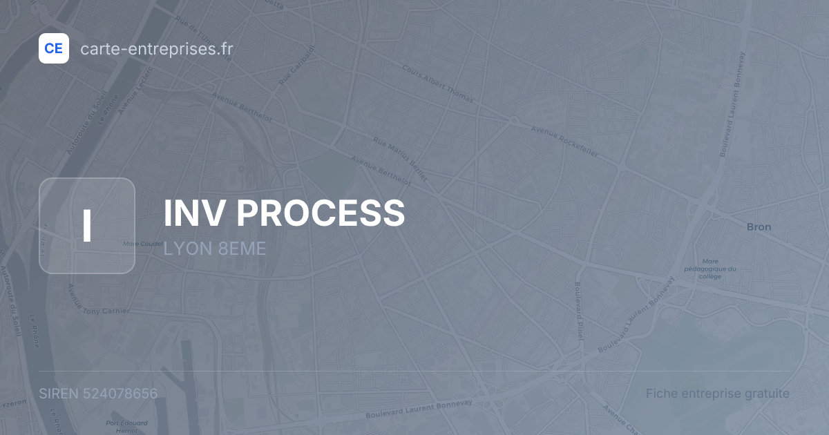 INV PROCESS — 524078656 — fiche entreprise