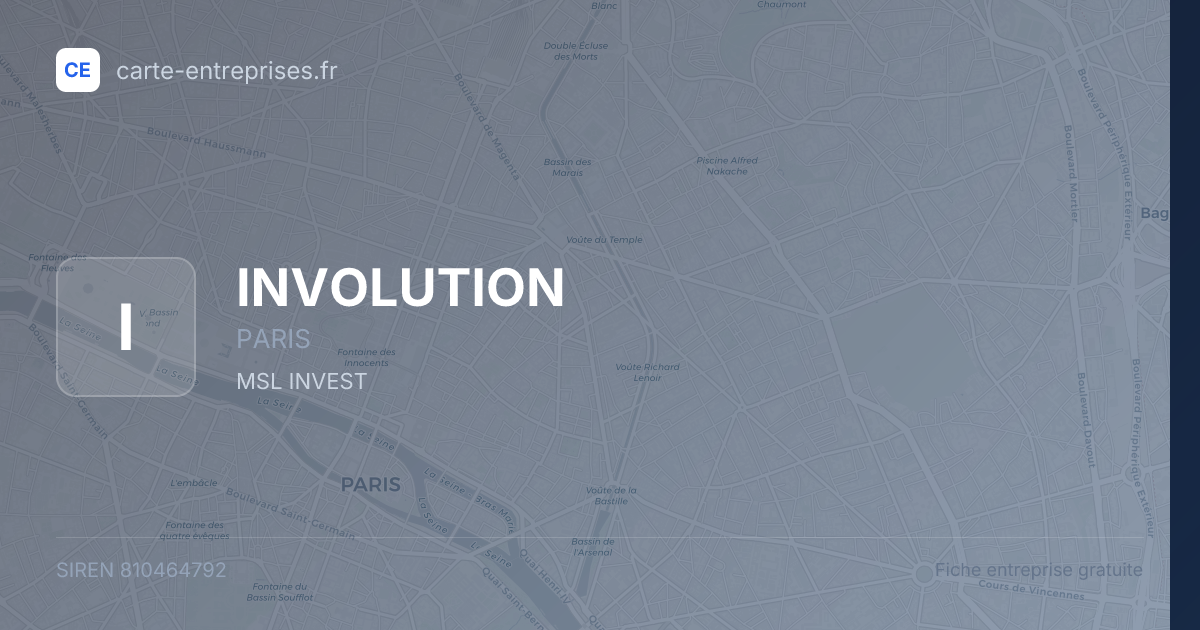 INVOLUTION — 810464792 — fiche entreprise