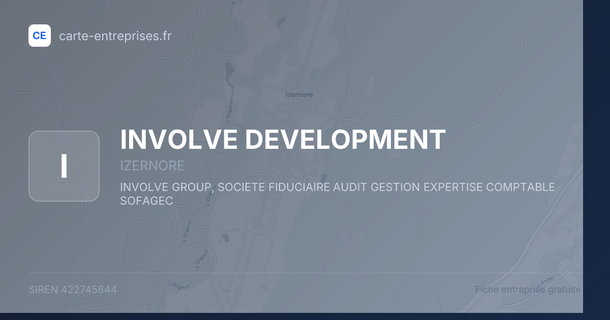 INVOLVE DEVELOPMENT — 422745844 — fiche entreprise
