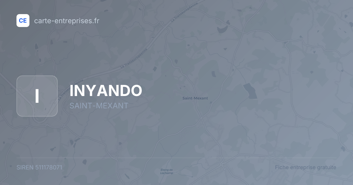INYANDO — 511178071 — fiche entreprise