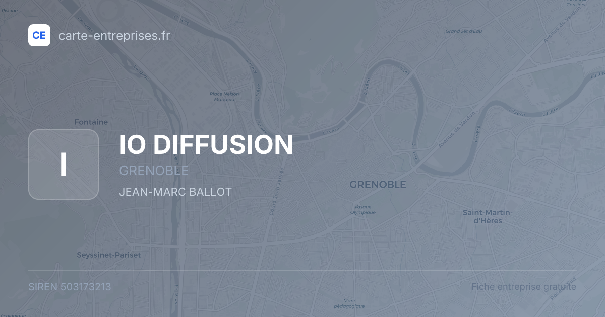 IO DIFFUSION — 503173213 — fiche entreprise