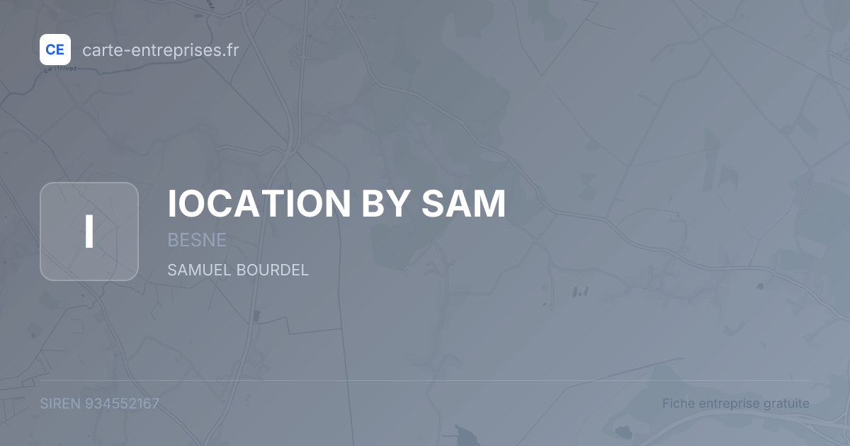 IOCATION BY SAM — 934552167 — fiche entreprise