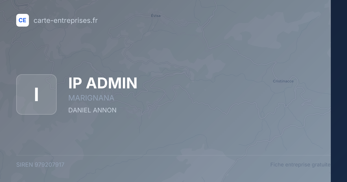 IP ADMIN — 979207917 — fiche entreprise