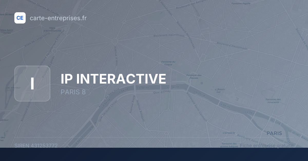 IP INTERACTIVE — 431253772 — fiche entreprise