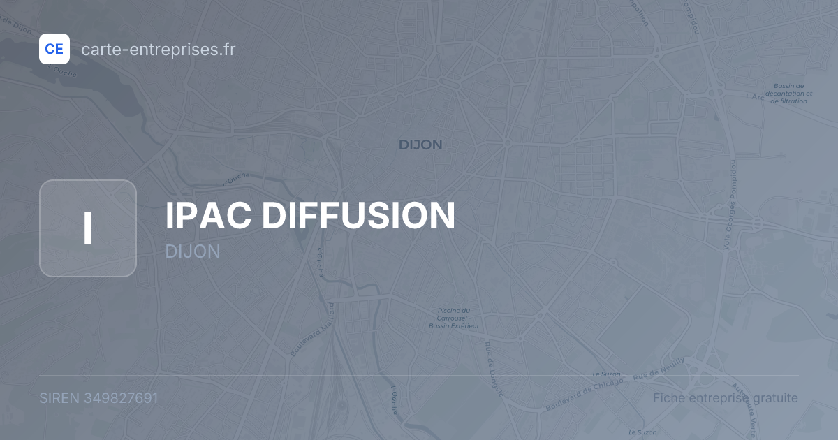 IPAC DIFFUSION — 349827691 — fiche entreprise