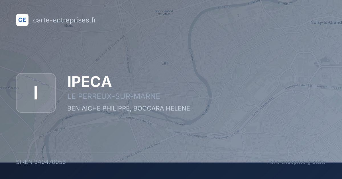 IPECA — 340470053 — fiche entreprise