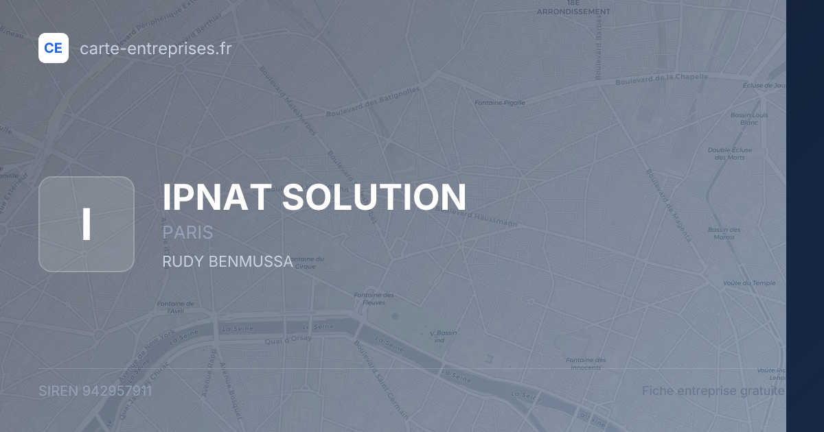 IPNAT SOLUTION — 942957911 — fiche entreprise